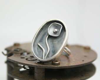 Sterling Silver Ring - Handmade - Sterling Silver