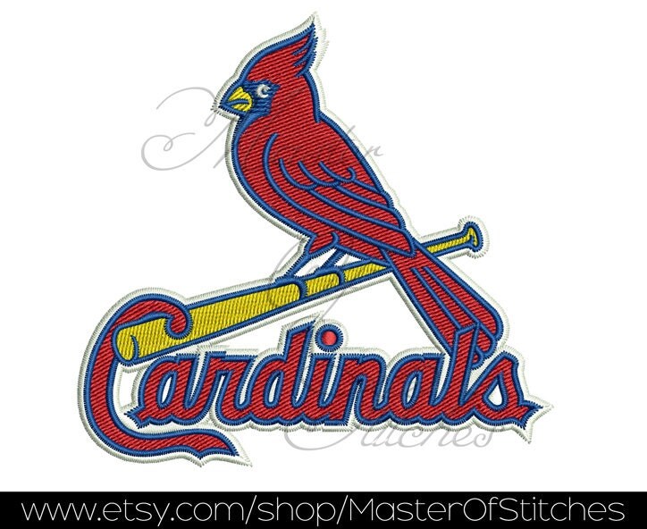 baseball machine Embroidery Designs louis cardinals 4x4