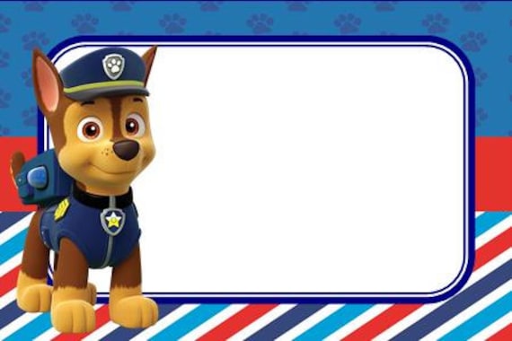 Free Food Labels PAW Patrol