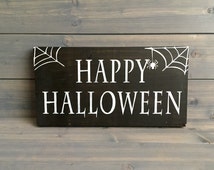 Popular items for halloween wood sign on Etsy