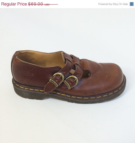 VACATION SALE 90s Dr. Martens Leather Shoes Mens size 9.5 CHUNKY ...