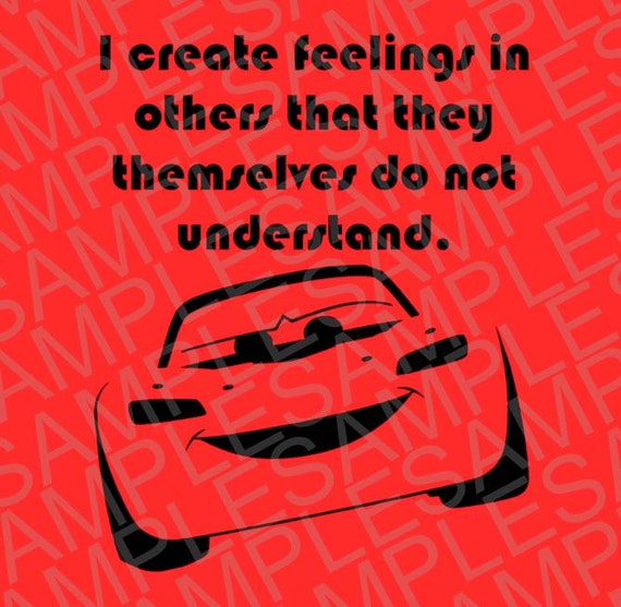 Disney Inspired Lightning McQueen with Quote by MissAddisonsCloset