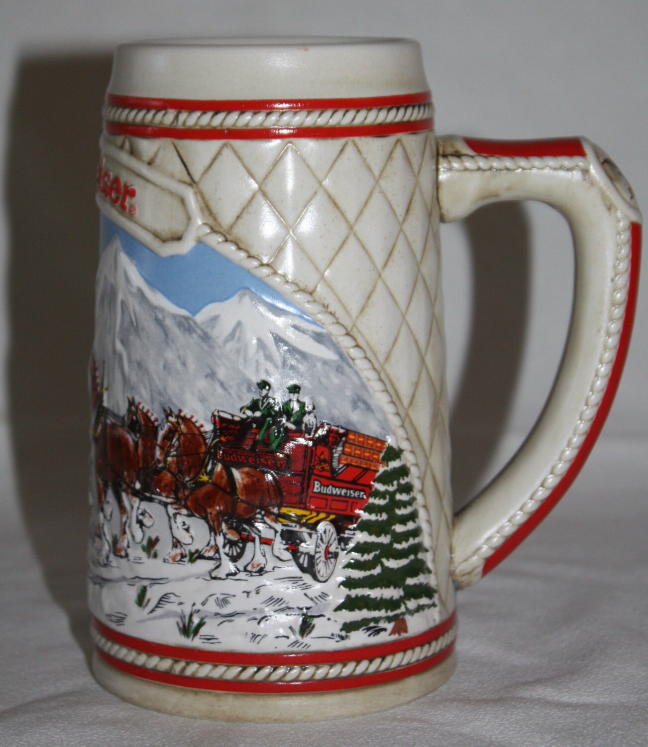 Vintage Budweiser Beer Stein 1985 Edition A Series Anheuser