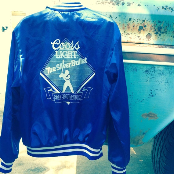 Coors Light Silver Bullet Nylon Varsity by SnakeMountainGoods