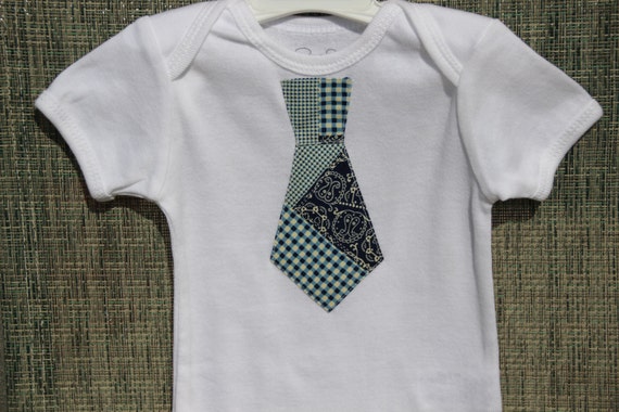 Items similar to Baby Boy Tie Bodysuit . Classic Tie Shirt . Baby ...