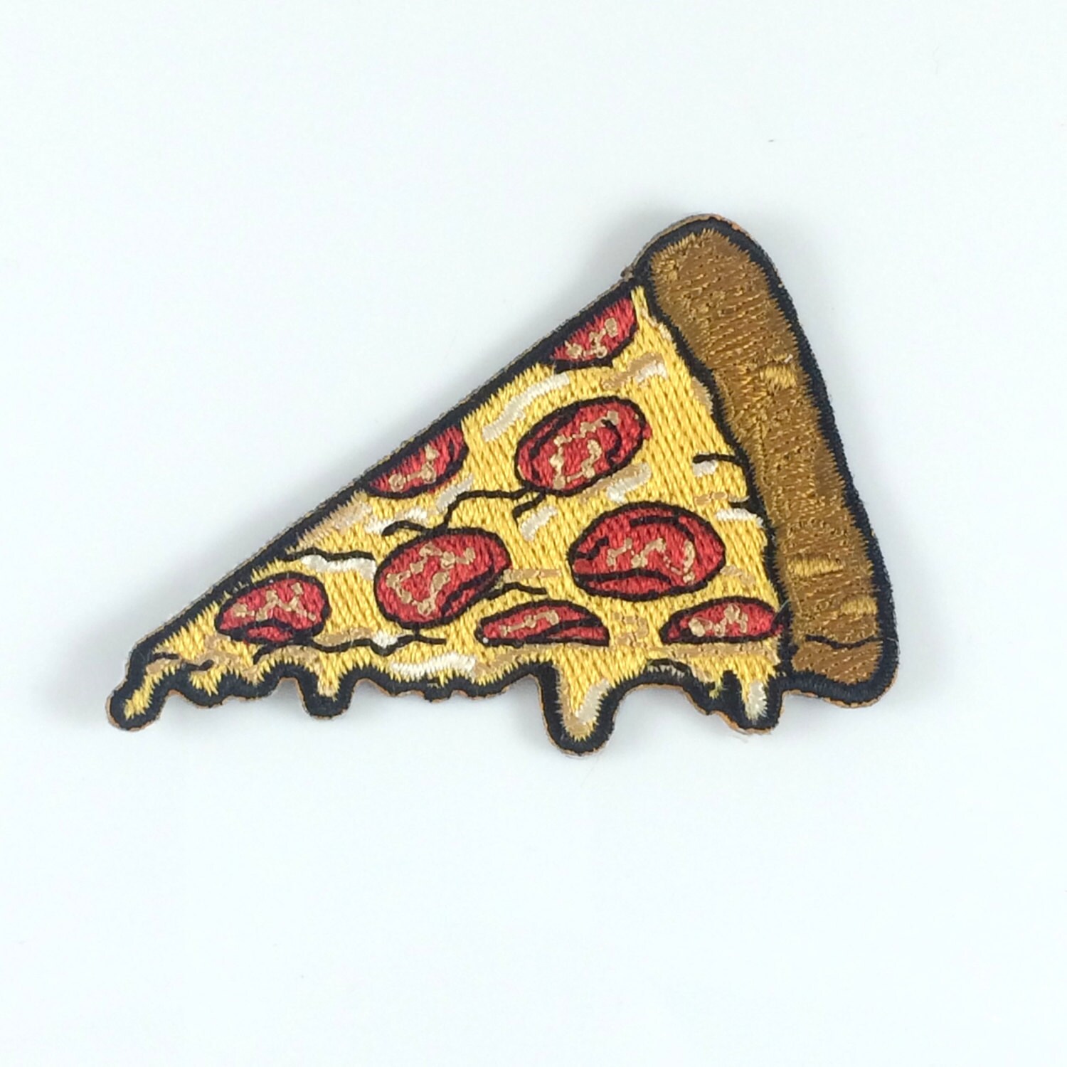 Pizza Patch Iron On Patch Embroidered by