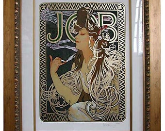 Items similar to Glass by Olimpia Alphonse Mucha Stained Glass Panel