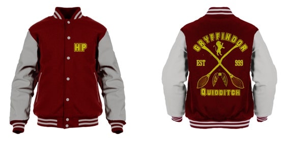 Gryffindor Quidditch Varsity Jacket Inspired by by Player1clothing