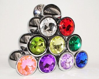 Jewel Butt Plug INTERMEDIATE JEWEL PLUG Anal Plug Sex Toy Plugs Jeweled Butt Plug Metal Butt Plug Dildos Cosplay Bdsm Toys bdsm plug Plugs
