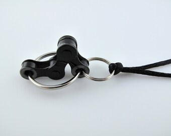 Black Bike Chain Fidget Necklace- Busy the hands to free the mind!