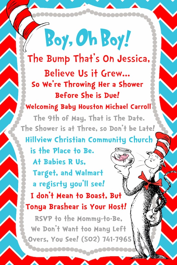 Dr Seuss Templates For The Invitations 9