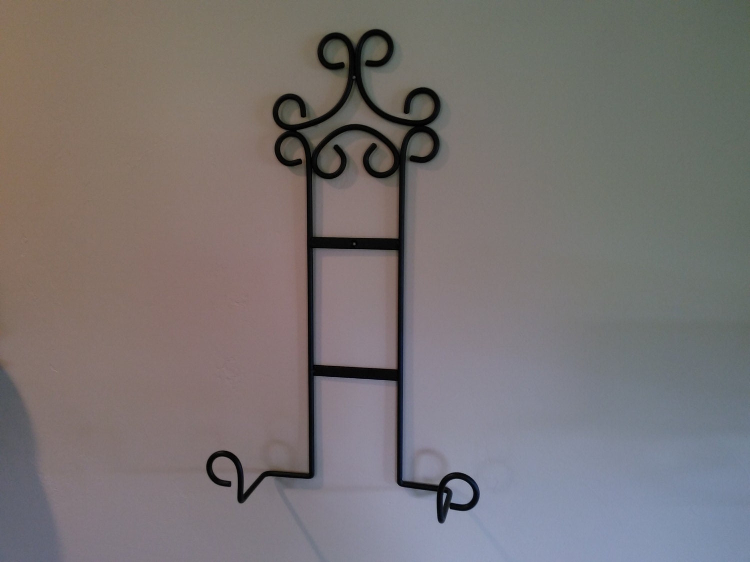 large metal platter rack large platter holder by metalkraftdecor