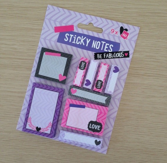 Sticky notes / bookmarks SN02 by LadyendeVagehond on Etsy