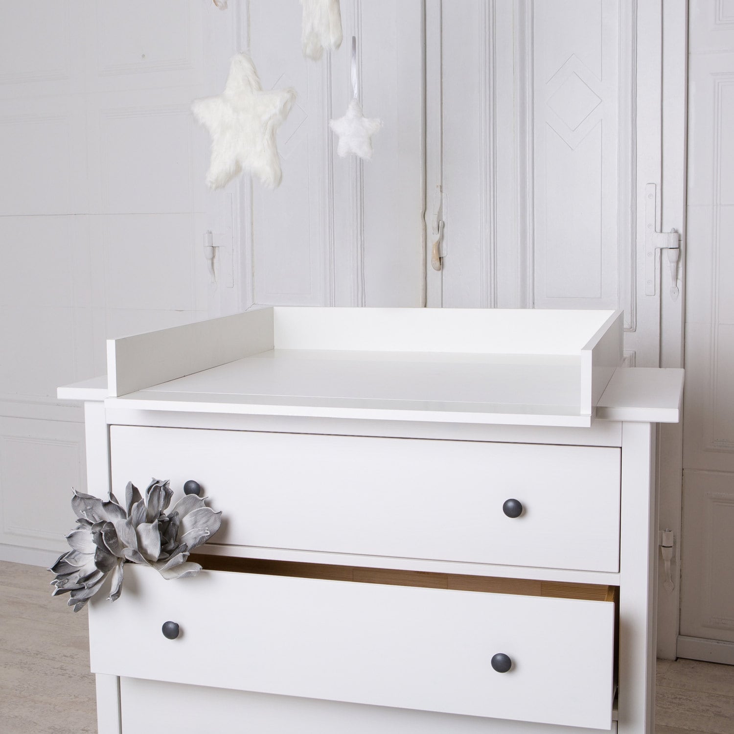 Handmade chest of drawers changing table TOP for IKEA Hemnes