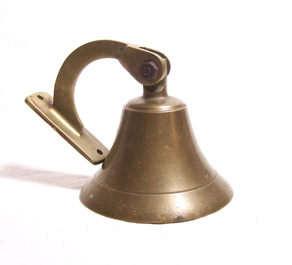 Vintage Wall Mount Brass Bell Call Bell Outdoor Bell