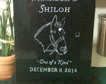 Horse headstone | Etsy