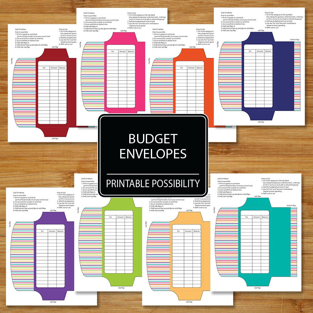 budget planner with cash envelopes