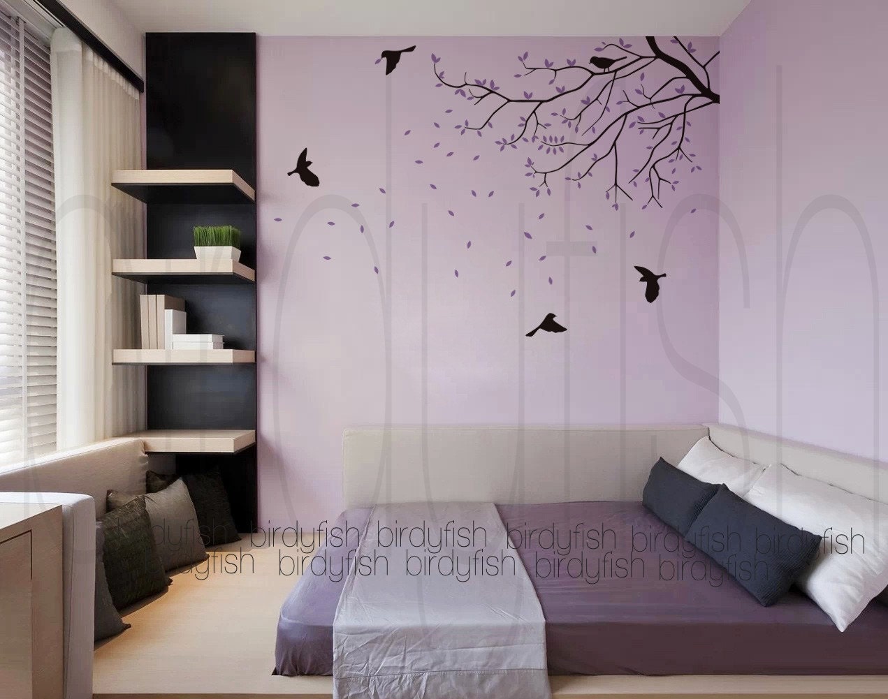 Nursery wall decal Wall Stickers Baby Kids Wall Decal by birdyfish