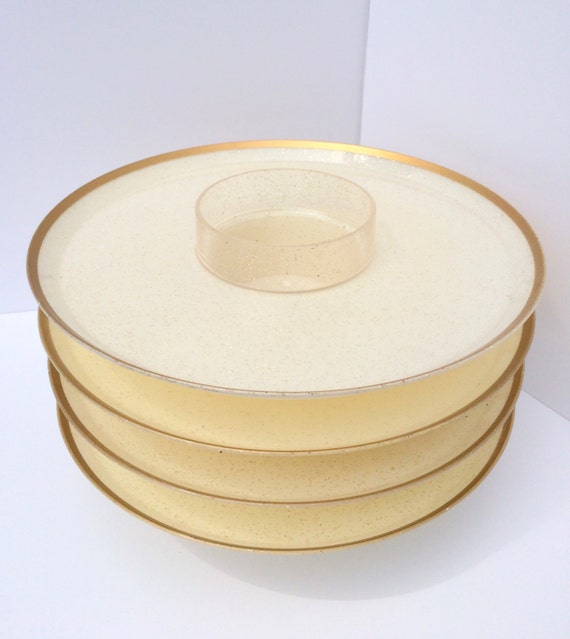 Vintage HiSnack Mid Century Snack Trays Set of by MidModernMalone