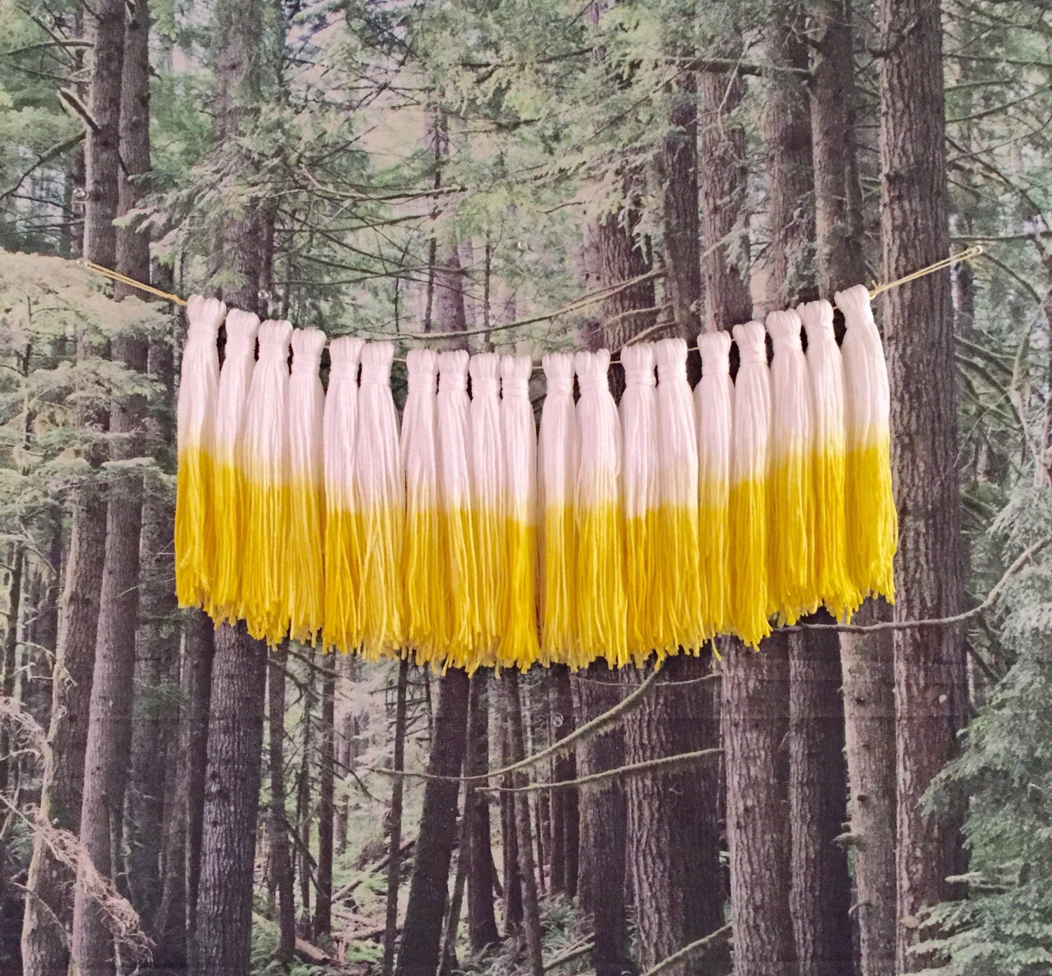 tassel garland yarn tassel garland fabric by PineapplePhi