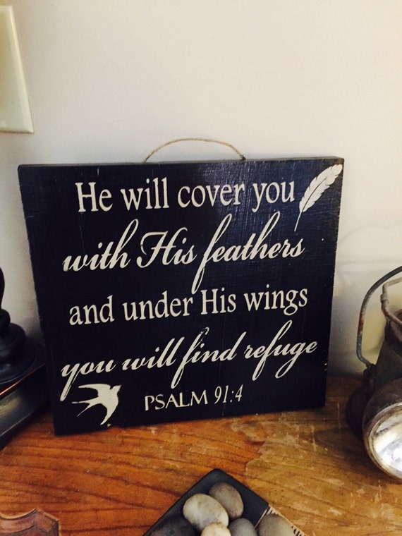 distressed wood psalms sign psalm sign psalm by SandJBargainVault