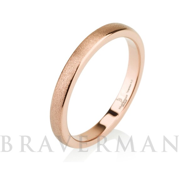 wedding Bands  Wedding Tungsten Domed band Gold  Brushed brushed gold Ring,Delicate  Ring Stacking