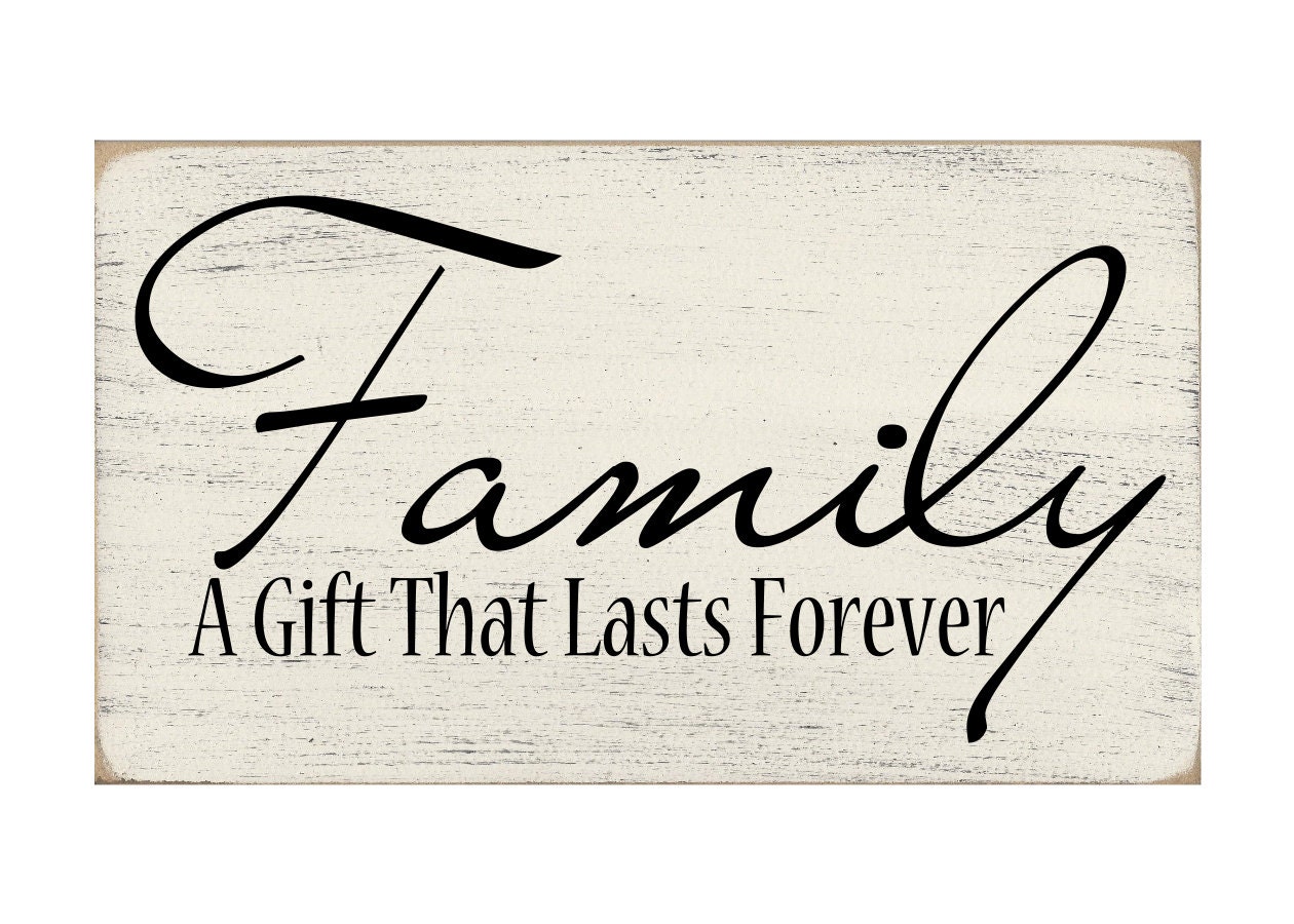 Family A Gift That Lasts Forever Painted by InTheDustDesigns