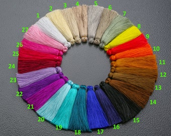 New Colors!**** SILK TASSEL TASSLE Silk Tassels Tassles High Quality Extra Thick 4 pcs. *Please read description*