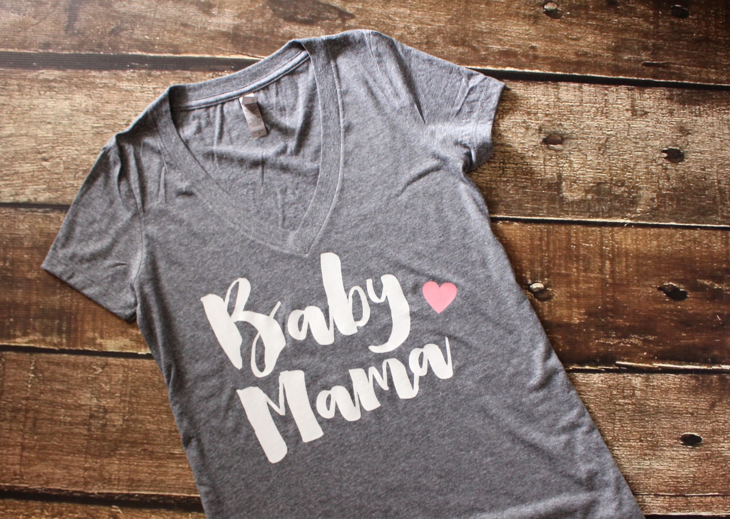 Baby Mama Shirt Vneck Shirt Mother to Be Shirt New Mom
