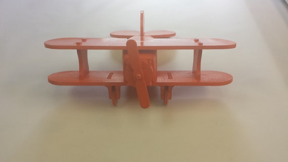 Orange Toy Wooden Plane A fun indoor / outdoor toy