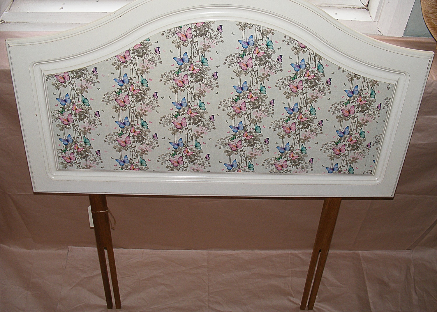 shabby chic vintage headboard by Licology on Etsy