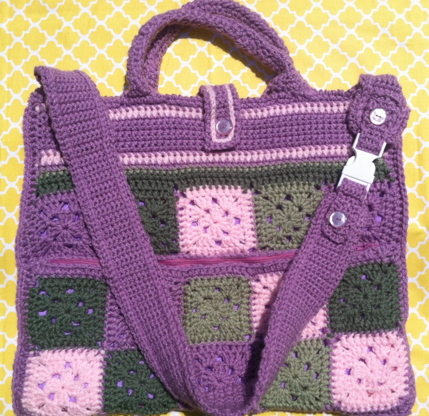 On Sale Crochet Laptop bag/ Carry Satchel Large by ...