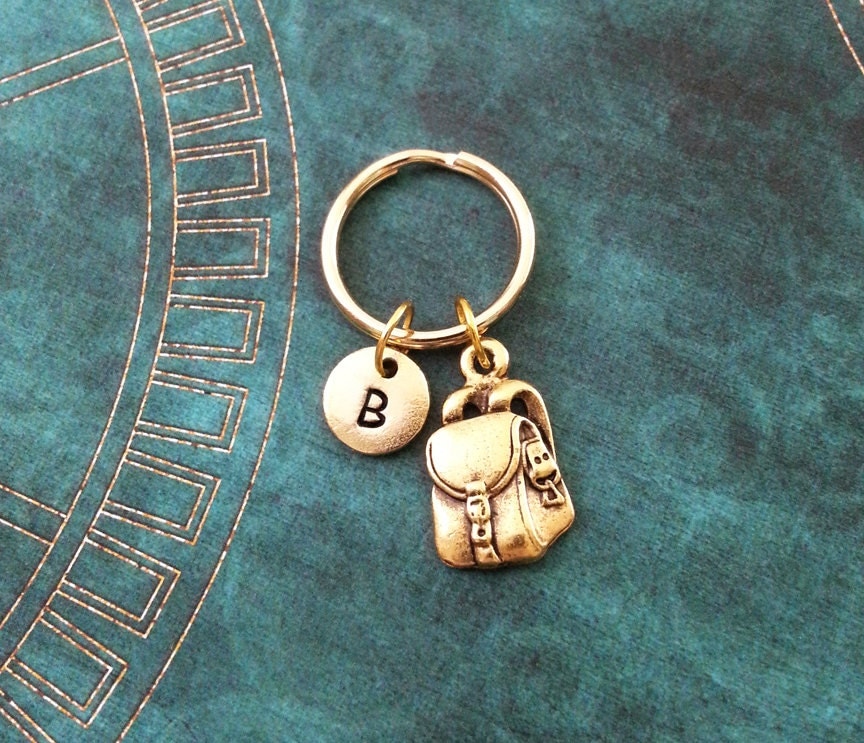 Backpack Keychain VERY SMALL Bookbag Keychain Personalized