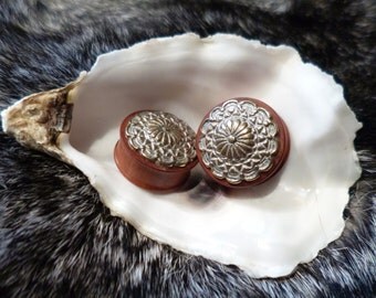 Plug, Earplug, ear plugs, ear plugs, rosewood, wood, brass, brass