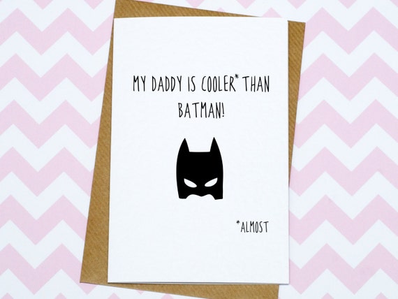 Father's Day Card Funny Fathers's Day Card Batman