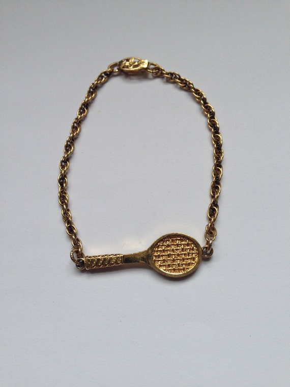 Speidel USA Tennis Racquet Bracelet by thayerstreetvintage on Etsy