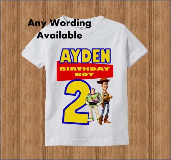 toy story themed birthday shirts