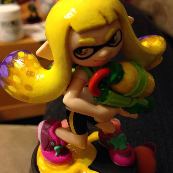 Splatoon Inkling Girl Custom Amiibo By Zanarkandsky On Etsy 