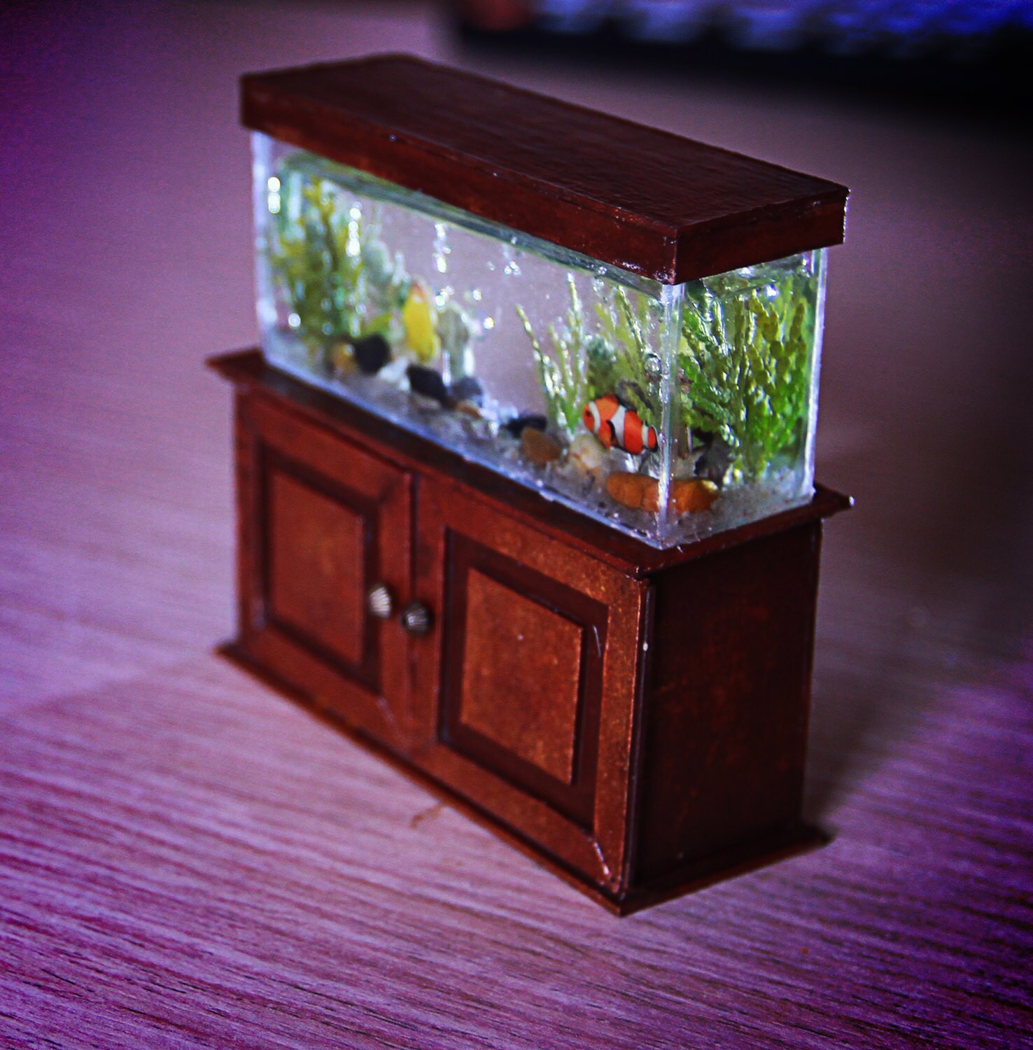 Miniature Dollhouse Miniature miniature aquarium 1/12