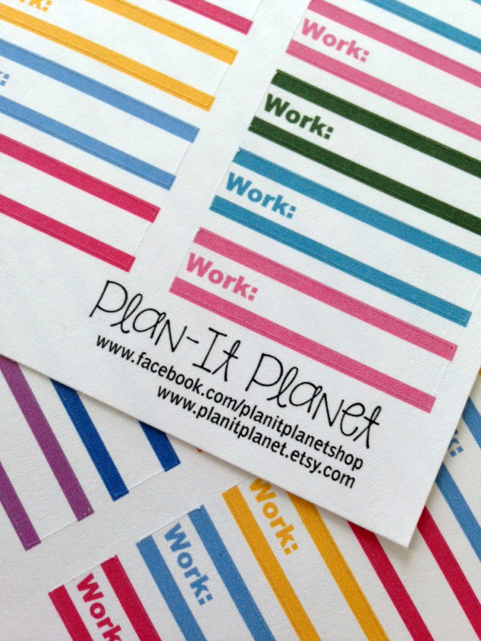 Work Schedule Planner Stickers PP60 by PlanItPlanet on Etsy