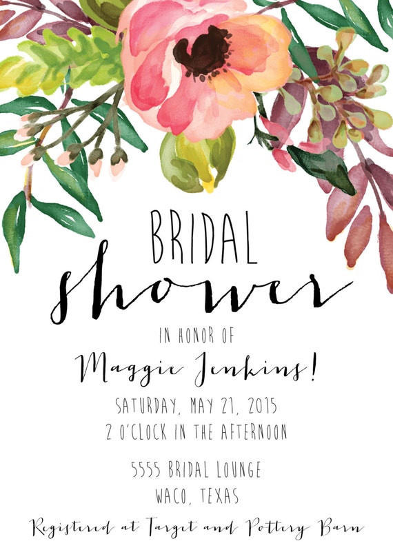 Bridal Shower Invitation_Digital File