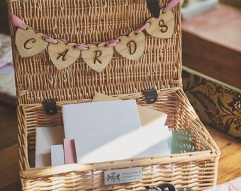 Cards bunting, Card sign, Wedding sign, wedding card sign, wooden wedding sign