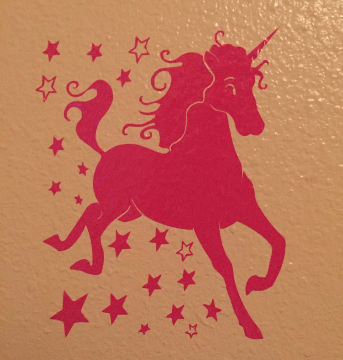 Unicorn Vinyl Wall Decal Girl's Kids Room by whitneyswalldecals