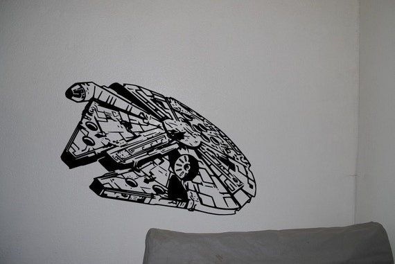 Millennium Falcon Star Wars Wall Decals Anime By Onedesignart