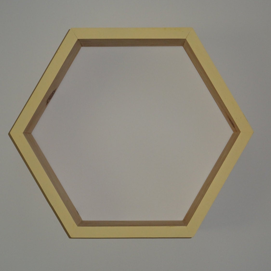 Large Hexagon Shadow Box by MapleandMay on Etsy