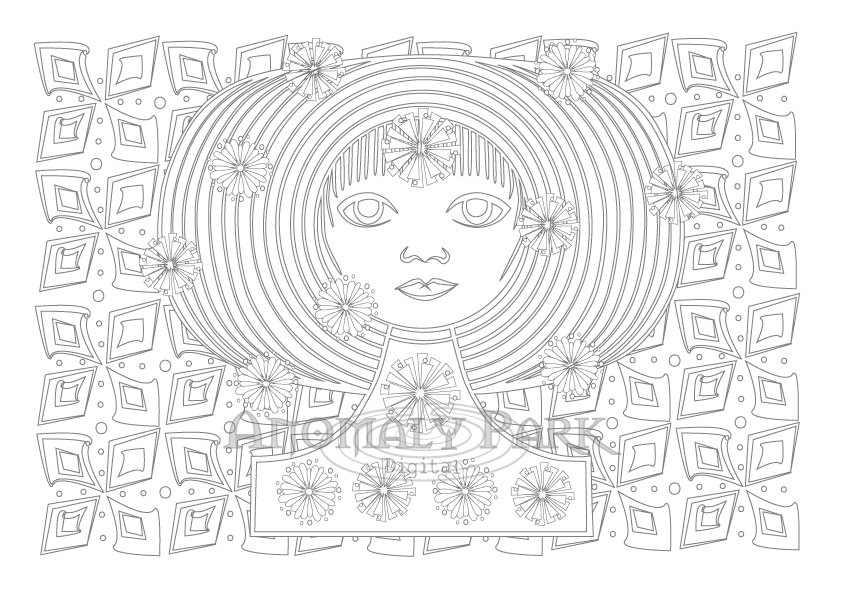 Coloring page Art to color printable art colouring sheet for