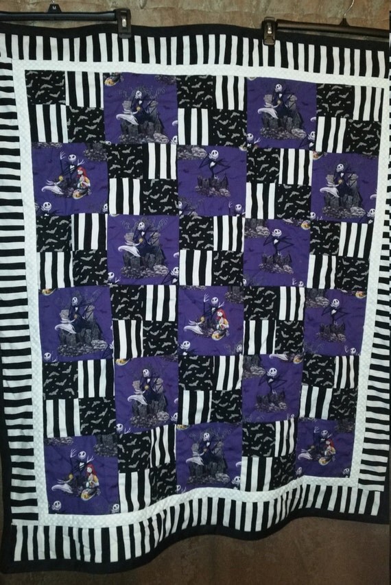 Nightmare Before Christmas Baby Quilt by QBJill on Etsy