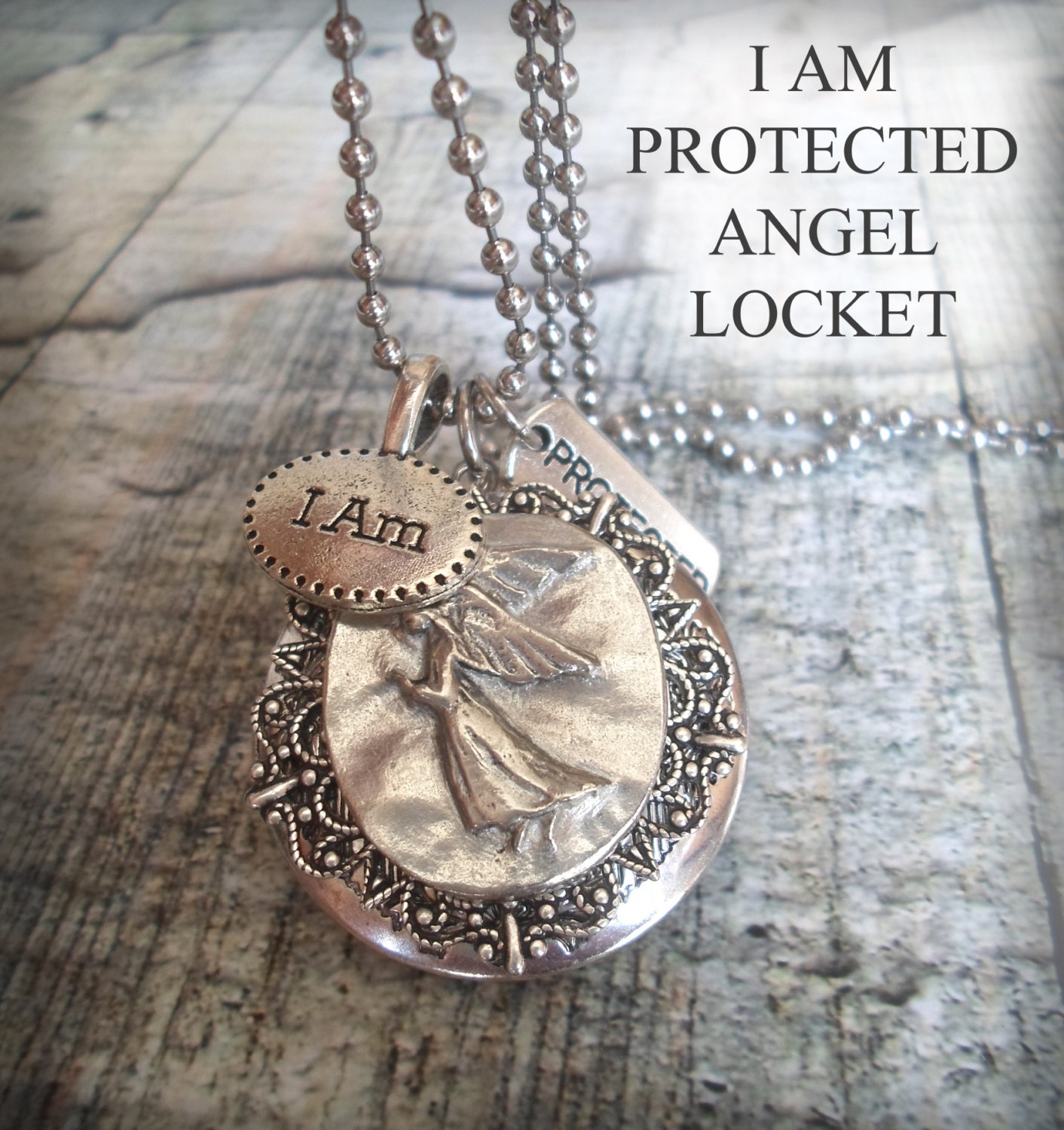 angel name locket