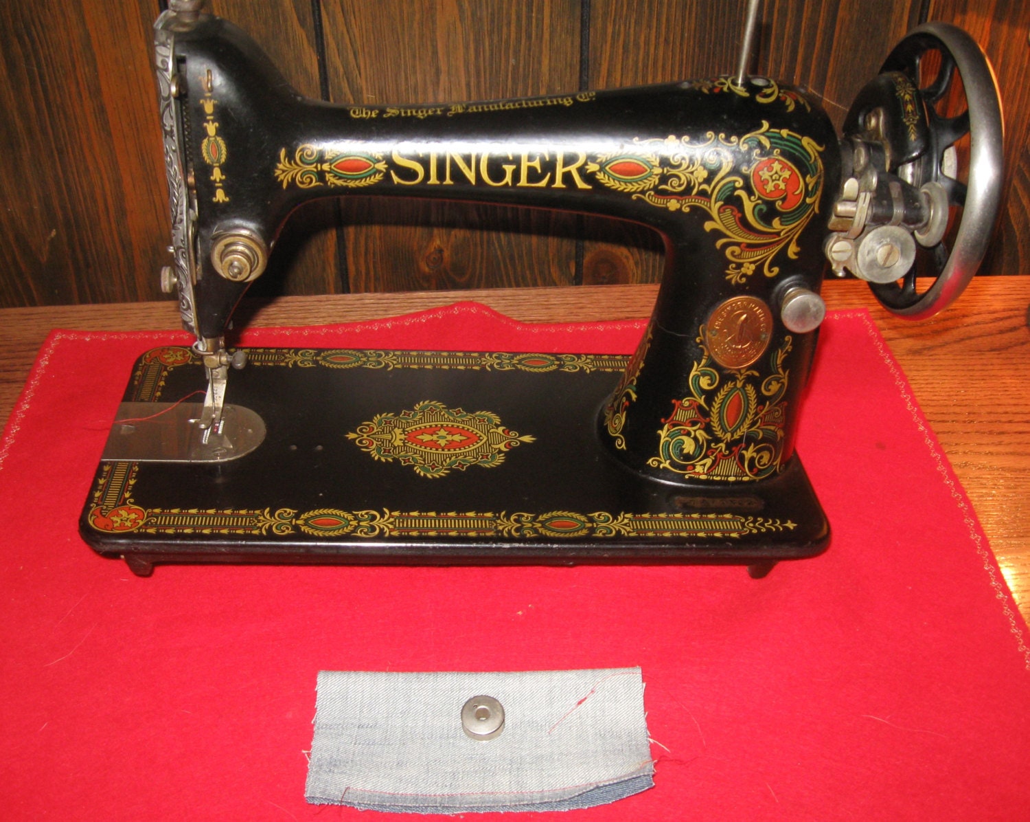 singer red eye 66 treadle sewing machine