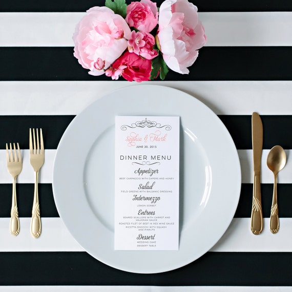 Wedding Menu :: How-to Plan your Wedding Reception